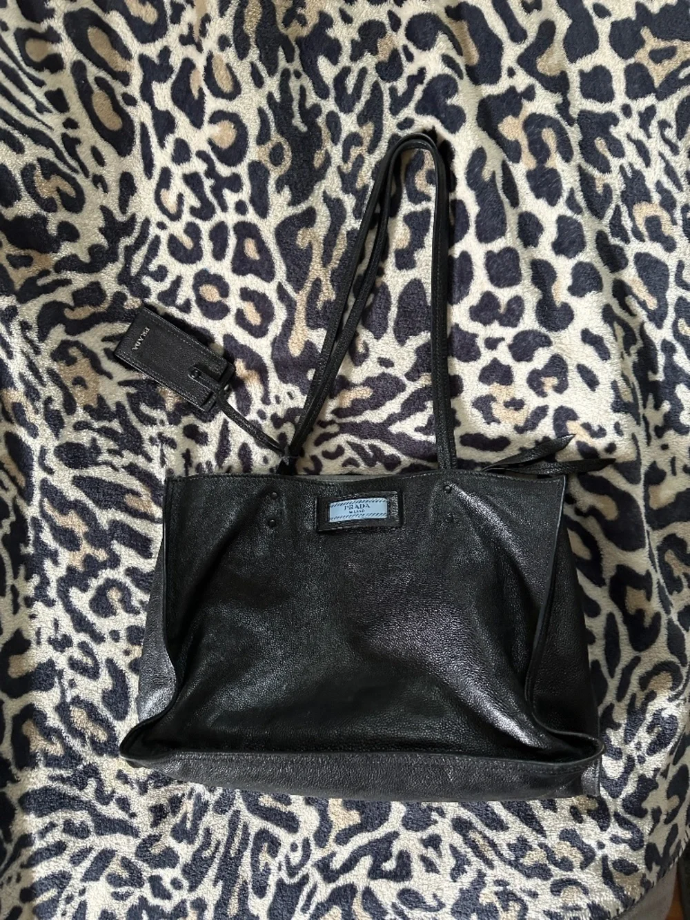 Prada City Calf Etiquette Tote